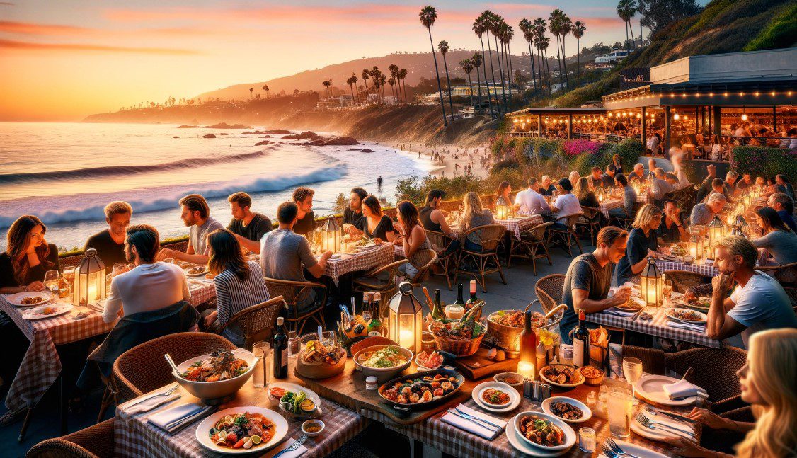 dine at local eateries along sunset boulevard